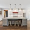 Designers Fountain Gatsby 60 Watt 1-Light Matte Black Mid-Century Modern Pendant Light with Gold Ombre Glass Shade D306M-8P-MB - alternate 4